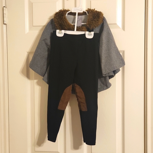 Tahari 2-Piece Set- Faux Fur Collar Jacket & Tights- Size 5T - Picture 2 of 6